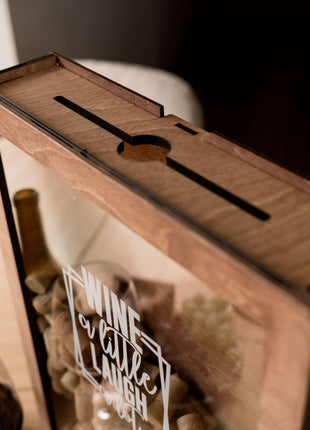 Wine Cork Box – Wine a Little, Laugh a Lot