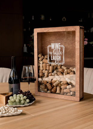 Wine Cork Box – Wine a Little, Laugh a Lot