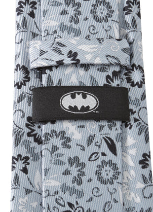 DC Batman Patterned Floral Blue Men's Tie