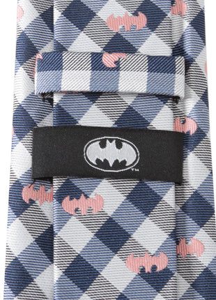 DC Batman Plaid Navy Men's Tie
