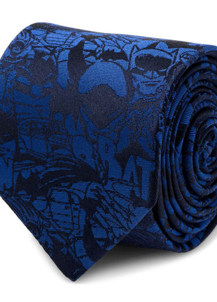 DC Batman Comic Blue Tie