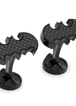 DC Batman Stainless Steel Carbon Fiber Cufflinks