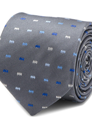 DC Batman Icon Gray Mens Tie