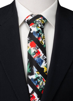 DC Batman Chaos Stripe Men's Tie