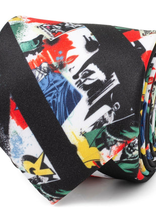 DC Batman Chaos Stripe Men's Tie