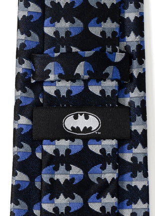 DC Batman Blue Blocked Black Men's Tie