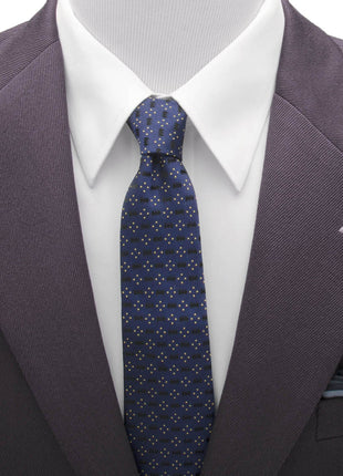 DC Batman Icon Diamond Dot Navy Mens Tie