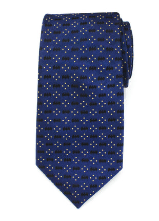 DC Batman Icon Diamond Dot Navy Mens Tie