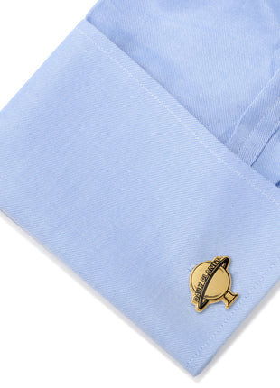 DC Superman Daily Planet Gold Cufflinks