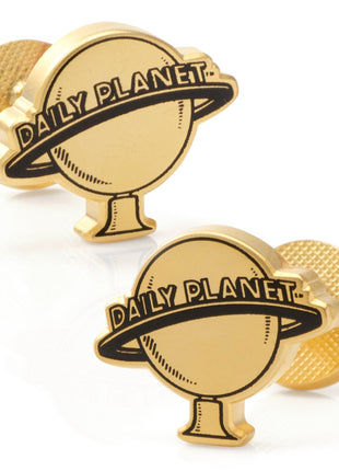 DC Superman Daily Planet Gold Cufflinks
