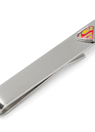 DC Superman Hidden Message Silver Tie Bar