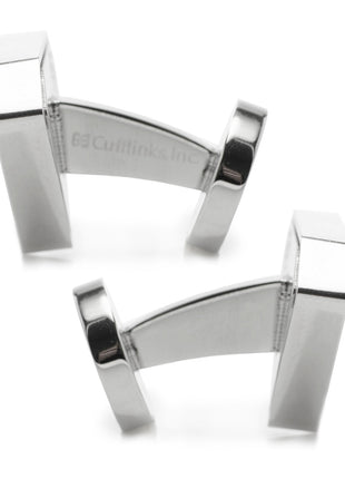 DC Superman Black Onyx Stainless Steel Cufflinks