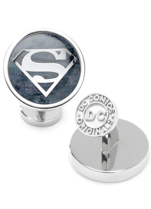 DC Superman Navy Gemstone Cufflinks