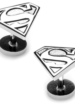 DC Superman Shield Silver Cufflinks