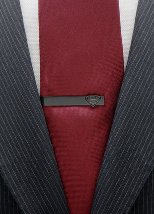 DC Superman Black Tie Bar
