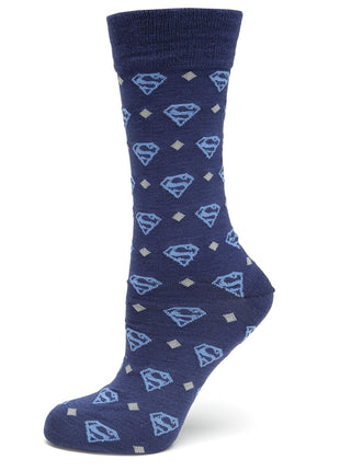 DC Superman Diamond Navy Socks