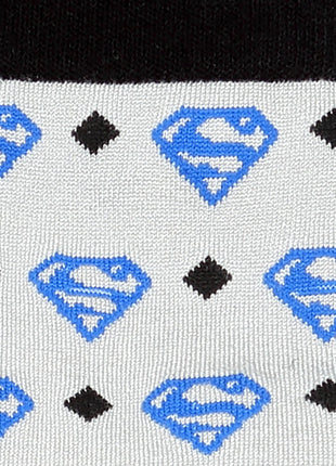 DC Superman Diamond Gray Socks