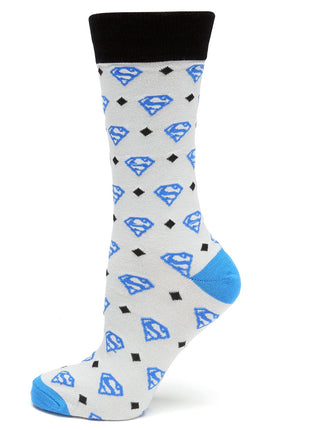 DC Superman Diamond Gray Socks