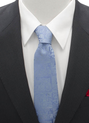 DC Superman Comic Blue Mens Tie