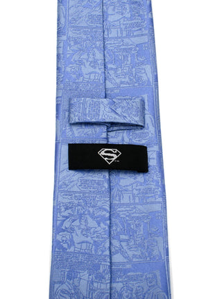 DC Superman Comic Blue Mens Tie