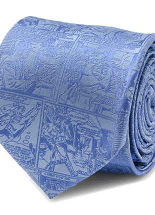 DC Superman Comic Blue Mens Tie