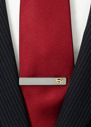 DC Superman Black and Gold Tie Clip