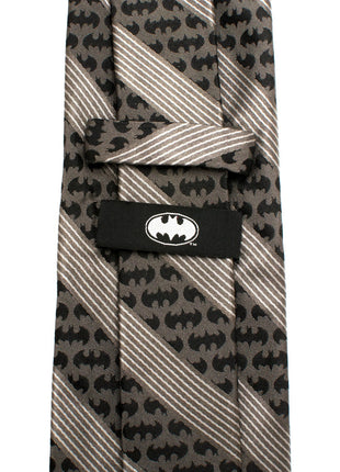 DC Batman Black Pinstripe Tie