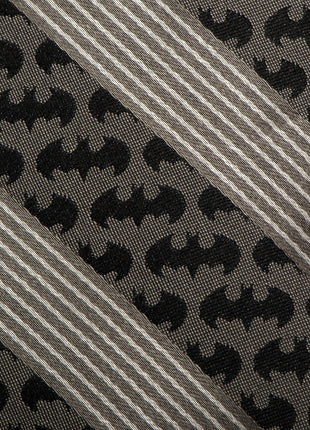 DC Batman Black Pinstripe Tie