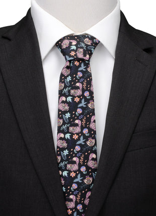 Disney Alice in Wonderland Cheshire Cat Black Men's Tie