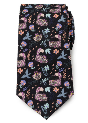 Disney Alice in Wonderland Cheshire Cat Black Men's Tie