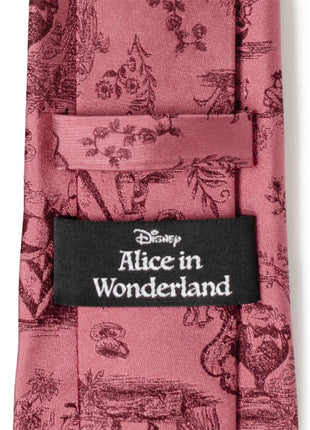 Disney Alice in Wonderland Dusty Red Men's Tie