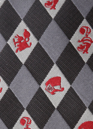 Disney Alice in Wonderland Gray Men's Tie