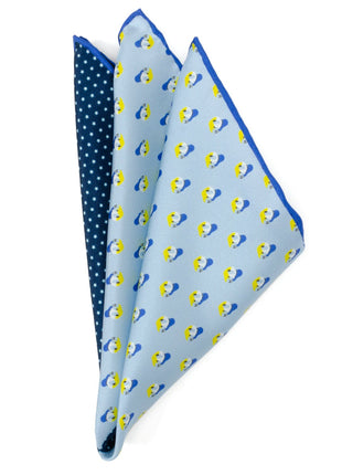 Disney Donald Duck Blue Pocket Square