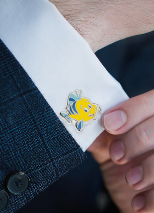 Disney The Little Mermaid Flounder & Sebastian Cufflinks