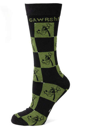 Disney Goofy Check Socks and Mickey Mouse Blue Lapel Pin Gift Set