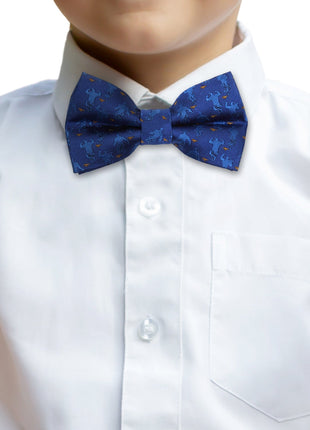 Disney Aladdin Genie Scattered Blue Big Boys' Bow Tie
