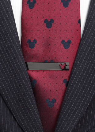 Disney Mickey Mouse Cutout Black Tie Bar