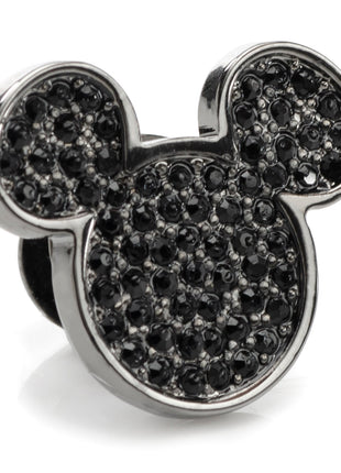 Disney Mickey Mouse Black Pave Crystal Lapel Pin