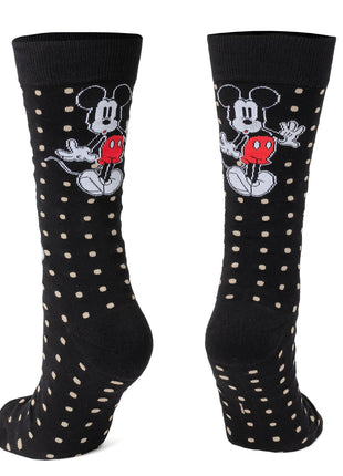 Disney Mickey Mouse Dot Socks and Blue Lapel Pin Gift Set