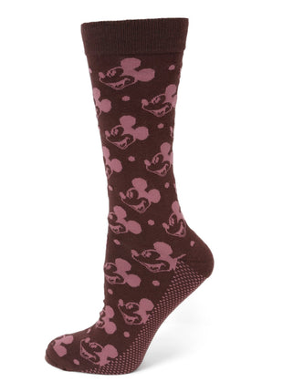 Disney Mickey Mouse Red Dot Socks and Blue Lapel Pin Gift Set