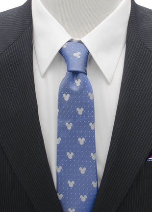Disney Mickey Mouse Blue Pin Dot Men's Tie