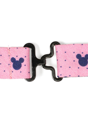 Disney Mickey Mouse Pink Dot Silhouette Pre-Tied Bow Tie