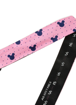 Disney Mickey Mouse Pink Dot Silhouette Pre-Tied Bow Tie