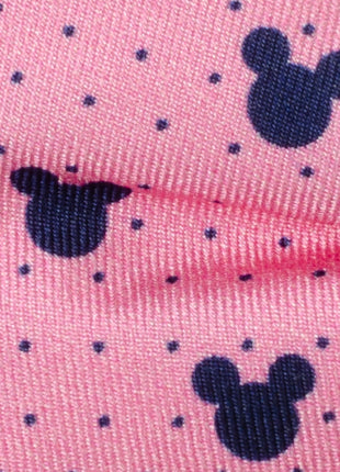 Disney Mickey Mouse Pink Dot Silhouette Pre-Tied Bow Tie