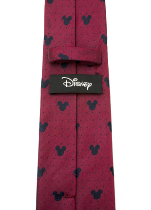 Disney Mickey Mouse Red Pin Dot Men's Tie