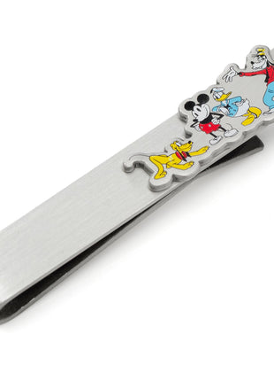 Disney Mickey and Friends Printed Silver Tie Bar