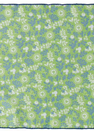 Disney Mickey Mouse Floral Green Pocket Square