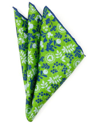 Disney Mickey Mouse Floral Green Pocket Square