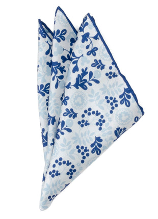Disney Mickey Mouse Floral White Pocket Square