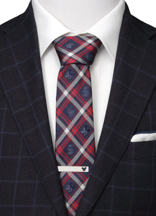 Disney Mickey and Friends Navy Plaid Men's Tie